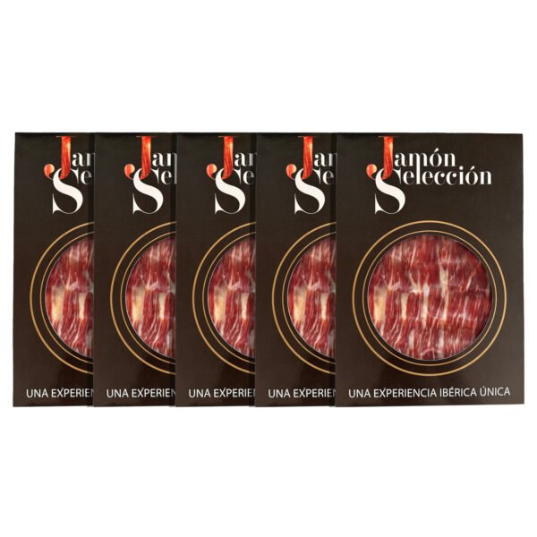 Pack 5 Sobres Premium Jamón Selección 100 % Ibérico de Bellota DOP Los Pedroches